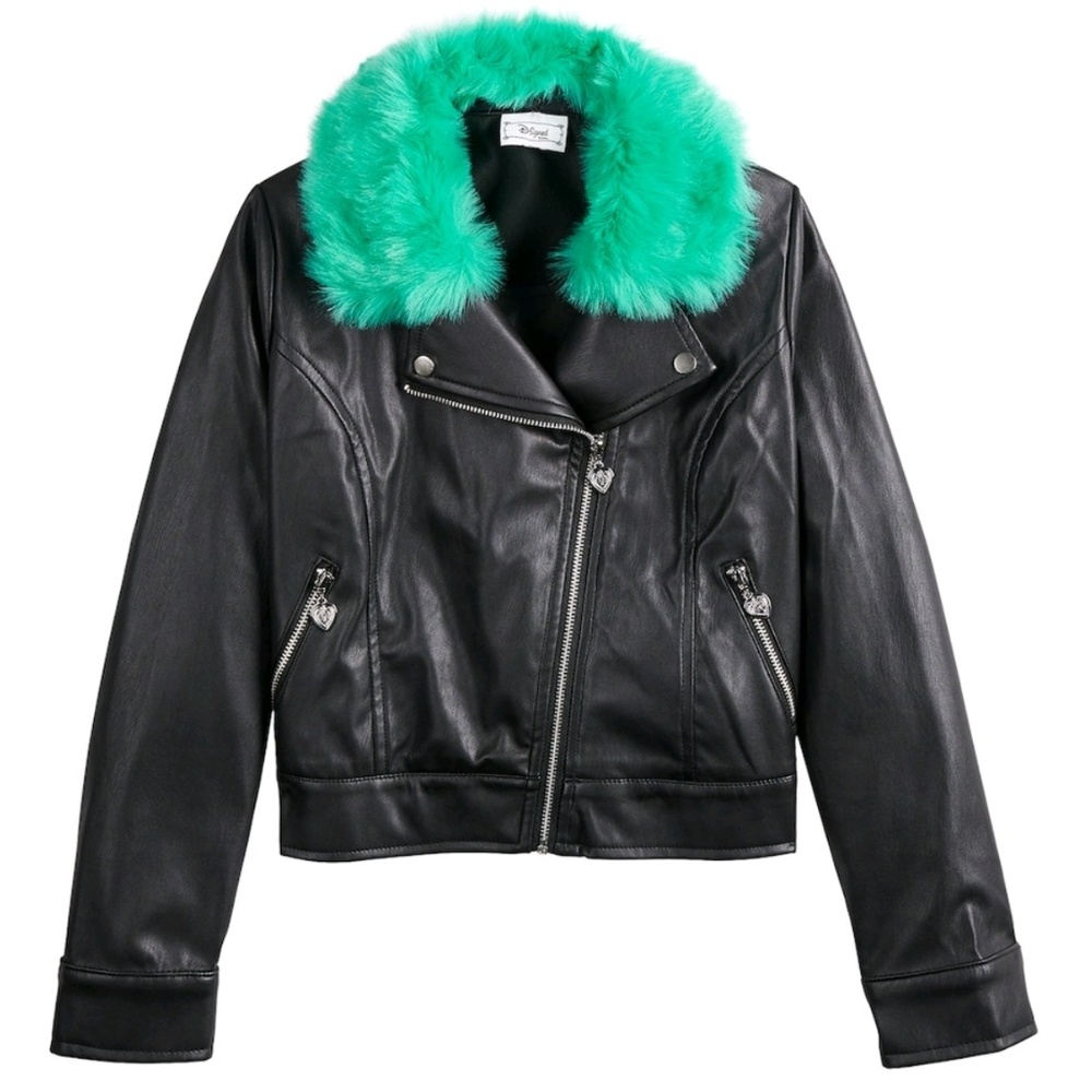 NWT Disney D-Signed Dependents Moto Jacket fauxfur